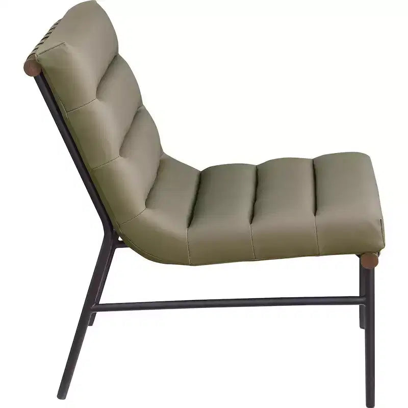 Meridian Furniture, fauteuil d'appoint en cuir végétalien Burke