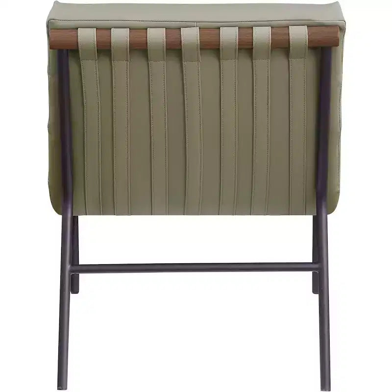 Meridian Furniture, fauteuil d'appoint en cuir végétalien Burke