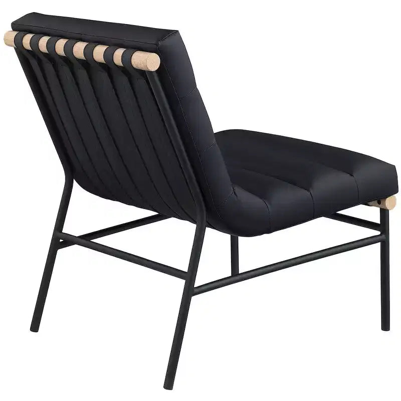 Meridian Furniture, fauteuil d'appoint en cuir végétalien Burke