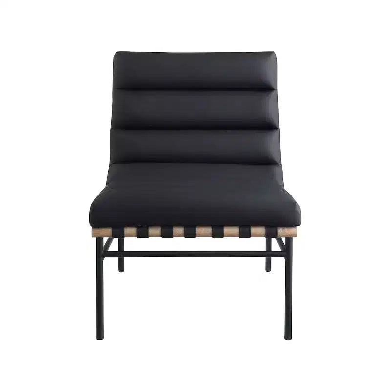 Meridian Furniture, fauteuil d'appoint en cuir végétalien Burke