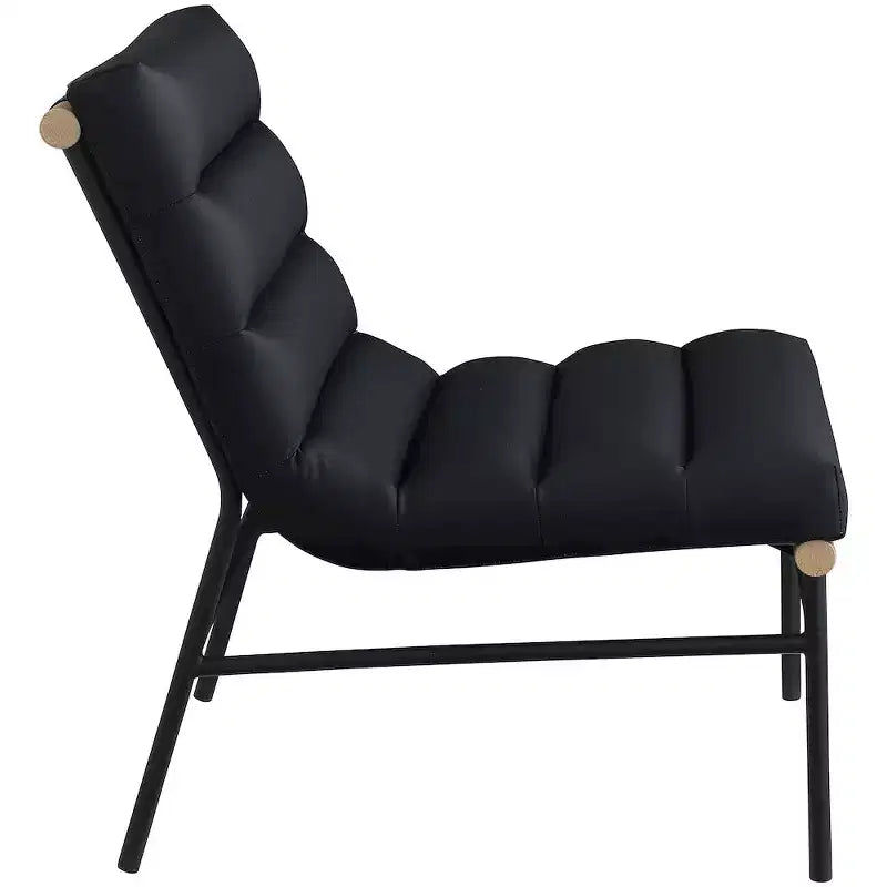 Meridian Furniture, fauteuil d'appoint en cuir végétalien Burke