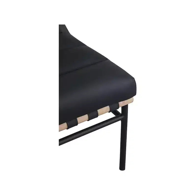 Meridian Furniture, fauteuil d'appoint en cuir végétalien Burke
