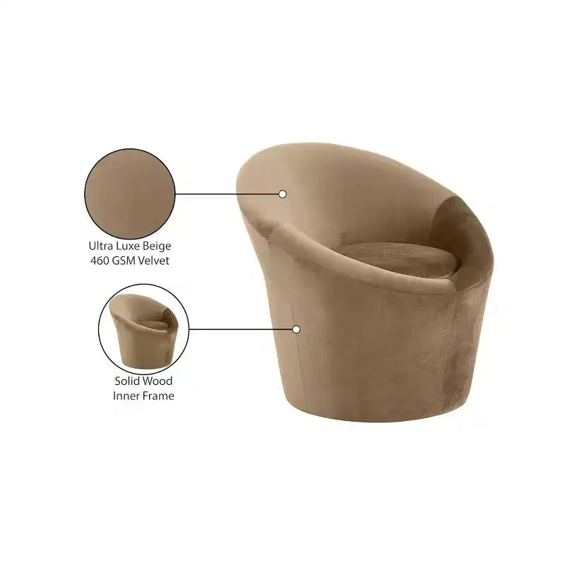 Meridian Furniture,Tristan Velvet Accent Chair