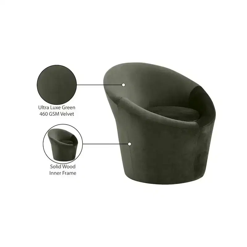 Meridian Furniture,Tristan Velvet Accent Chair