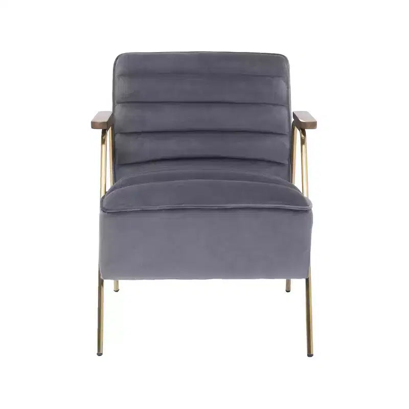 Meridian Furniture,Woodford Grey Velvet Accent Chair