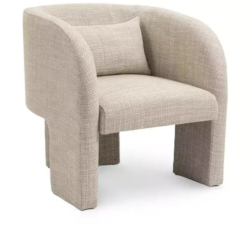 Meridian Furniture,Sawyer Weaved Polyester Fabric Accent Chair