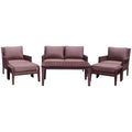 Courtyard Casual Buena Vista II 6 pc Loveseat Group with Ottomans Includes: One Loveseat, One Coffee Table, Two Club Chairs & Two Ottomans