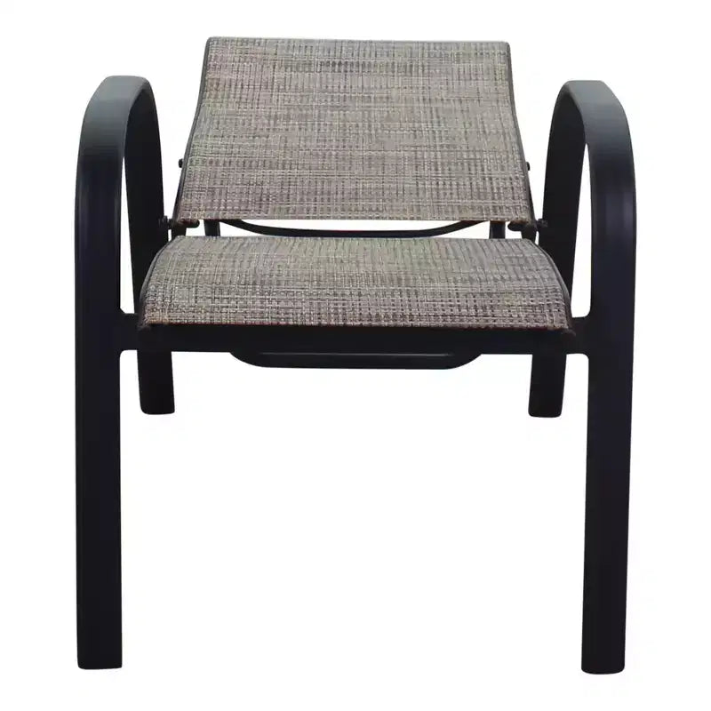 Ensemble de 2 chaises inclinables Courtyard Casual Santa Fe en aluminium avec sangle