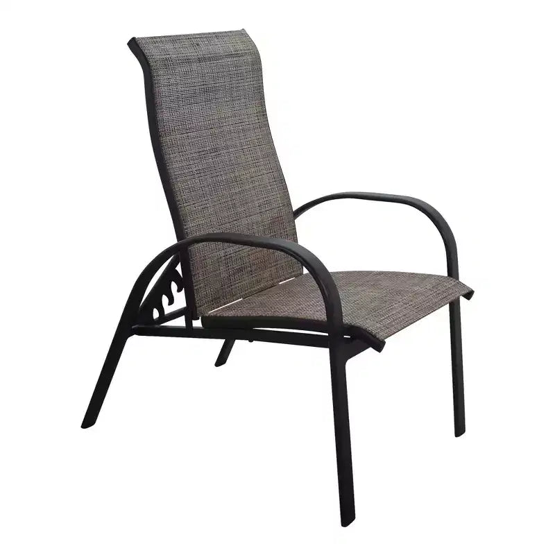Ensemble de 2 chaises inclinables Courtyard Casual Santa Fe en aluminium avec sangle