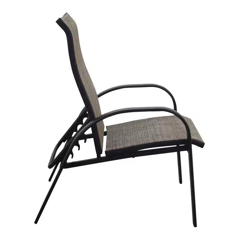 Ensemble de 2 chaises inclinables Courtyard Casual Santa Fe en aluminium avec sangle
