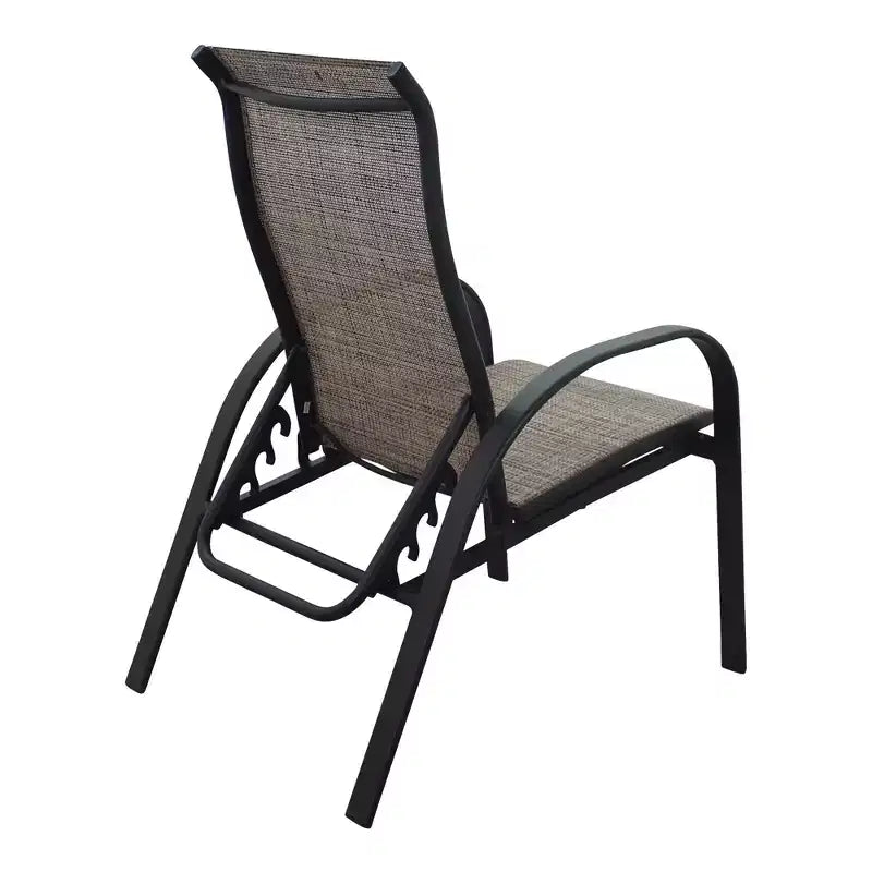 Ensemble de 2 chaises inclinables Courtyard Casual Santa Fe en aluminium avec sangle
