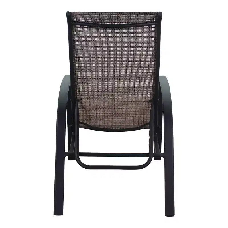 Ensemble de 2 chaises inclinables Courtyard Casual Santa Fe en aluminium avec sangle