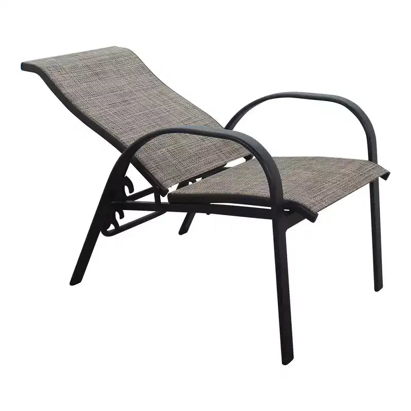Ensemble de 2 chaises inclinables Courtyard Casual Santa Fe en aluminium avec sangle