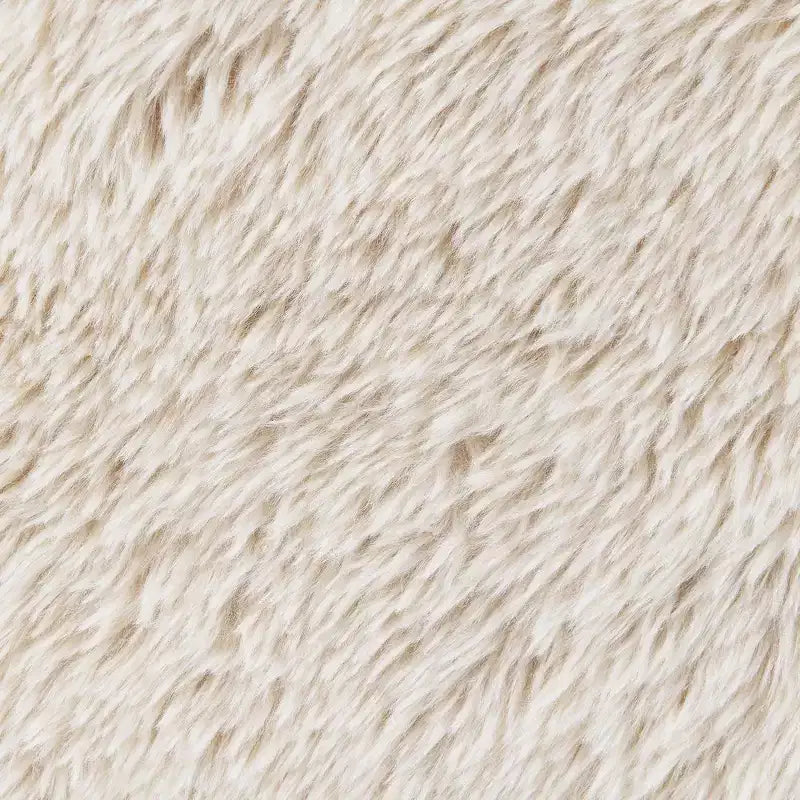 Coaster Co. of America Co. of America,Paquet Faux Fur Upholstered Chair Solid Wood Arms Latte