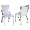 Chintaly Imports,Contemporary Open Frame Side Chair - Set of 2