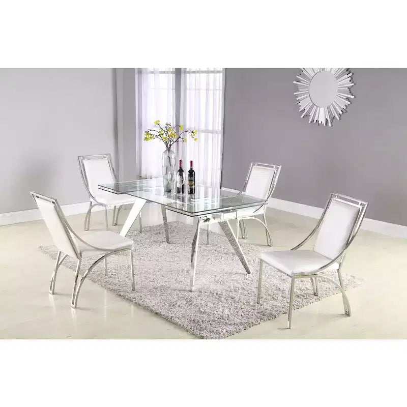 Chintaly Imports, Chaise d'appoint contemporaine à cadre ouvert - Lot de 2