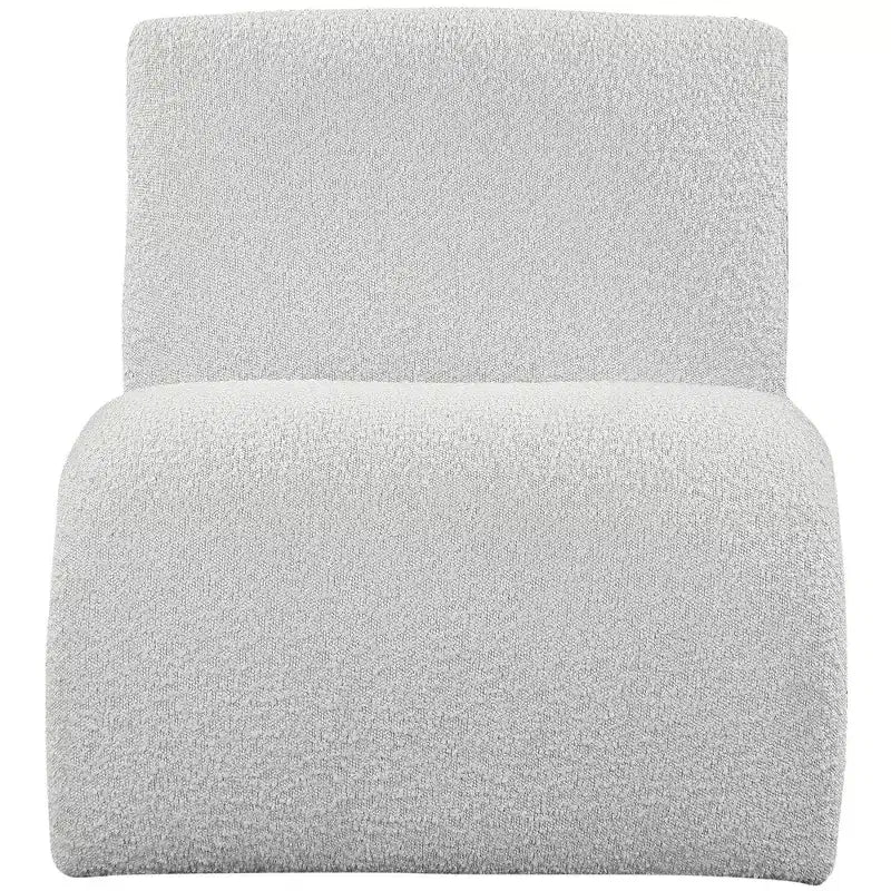 Meridian Furniture, Fauteuil d'appoint en tissu bouclé Mulberry