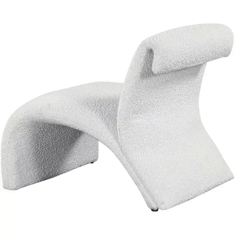 Meridian Furniture, Fauteuil d'appoint en tissu bouclé Mulberry