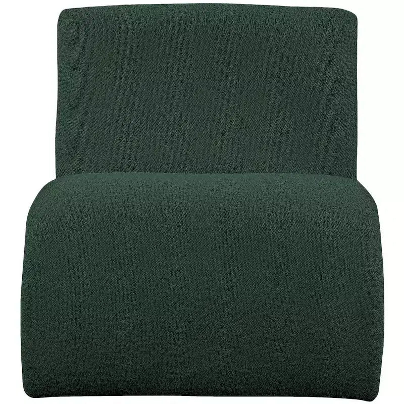 Meridian Furniture, Fauteuil d'appoint en tissu bouclé Mulberry