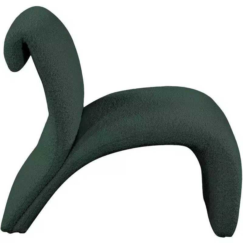 Meridian Furniture, Fauteuil d'appoint en tissu bouclé Mulberry