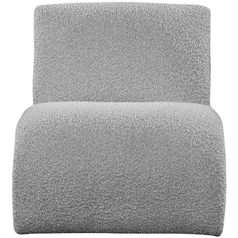 Meridian Furniture, Fauteuil d'appoint en tissu bouclé Mulberry
