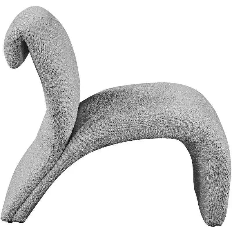 Meridian Furniture, Fauteuil d'appoint en tissu bouclé Mulberry