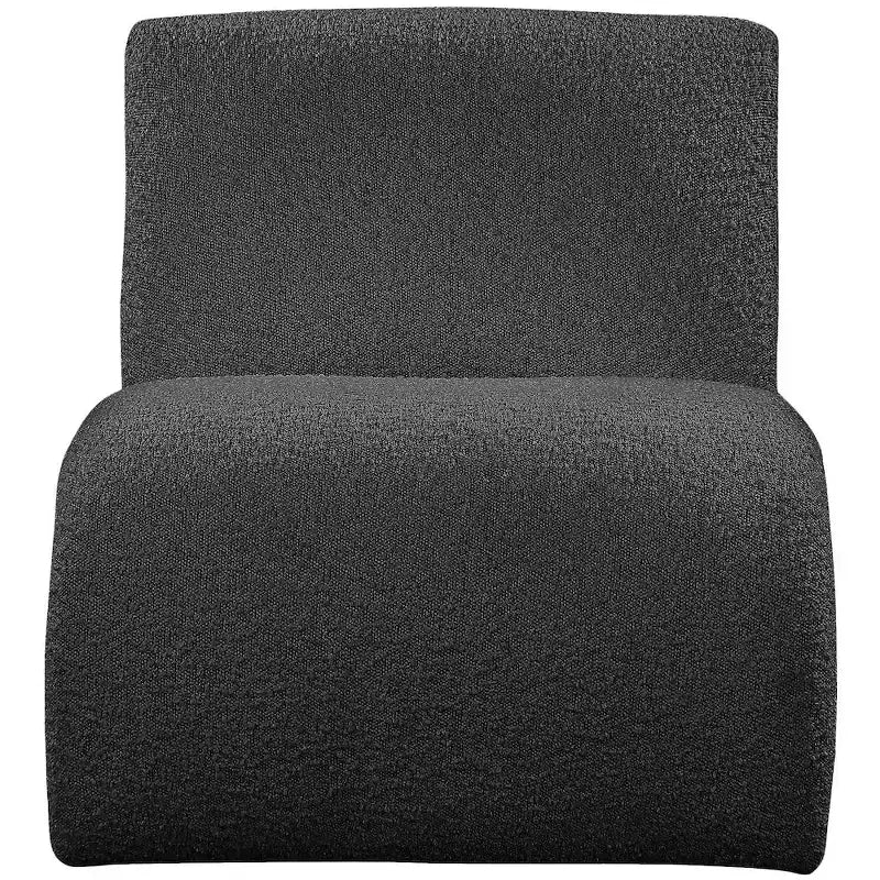Meridian Furniture, Fauteuil d'appoint en tissu bouclé Mulberry