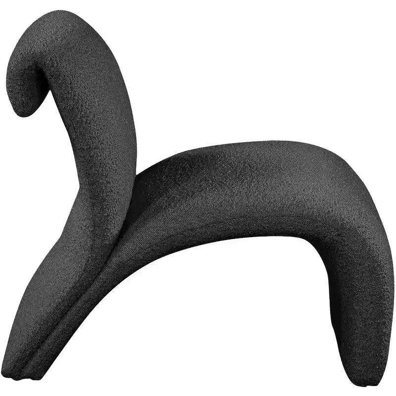 Meridian Furniture, Fauteuil d'appoint en tissu bouclé Mulberry