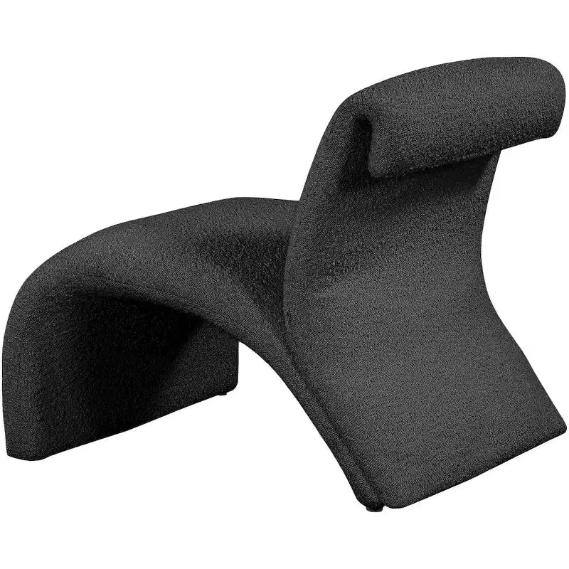 Meridian Furniture, Fauteuil d'appoint en tissu bouclé Mulberry