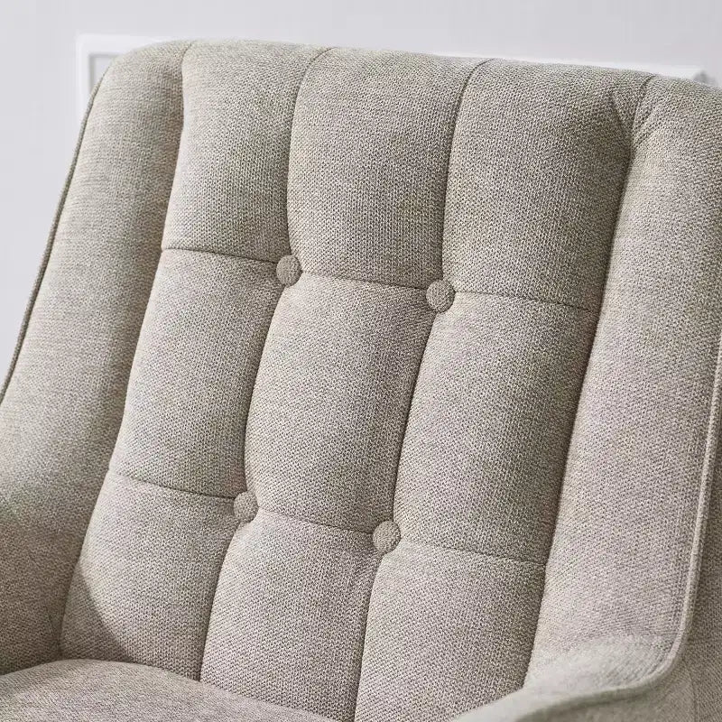 Fauteuil d'appoint confortable en tissu Art Leon avec accoudoirs et dossier capitonné