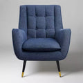 Art Leon Comfortable Fabric Accent Chair with Armrest and Button-tufted Back