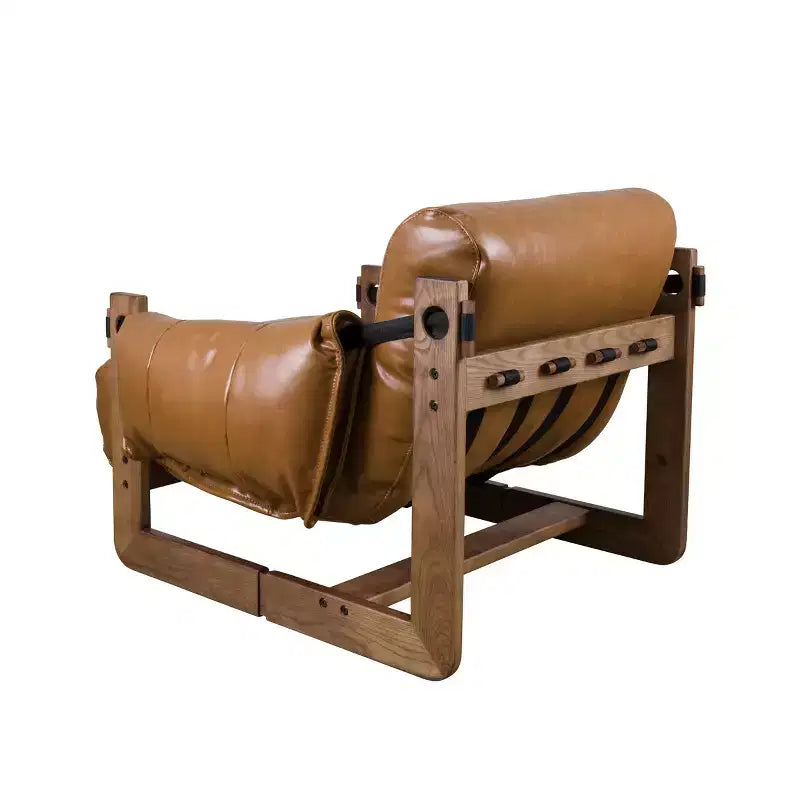 Chaise longue de loisirs Art Leon en similicuir