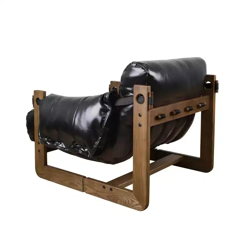 Chaise longue de loisirs Art Leon en similicuir