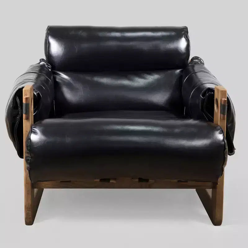 Art Leon Faux Leather Leisure Lounge Chair