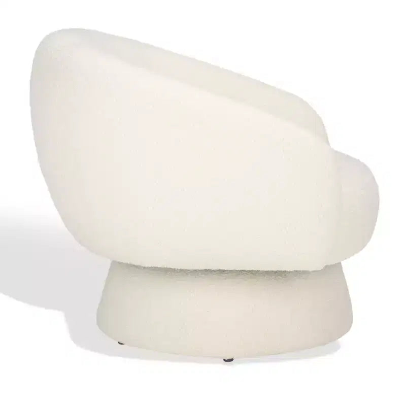 Fauteuil pivotant Petryna Boucle - SFV4822 - Ivoire - Safavieh Couture