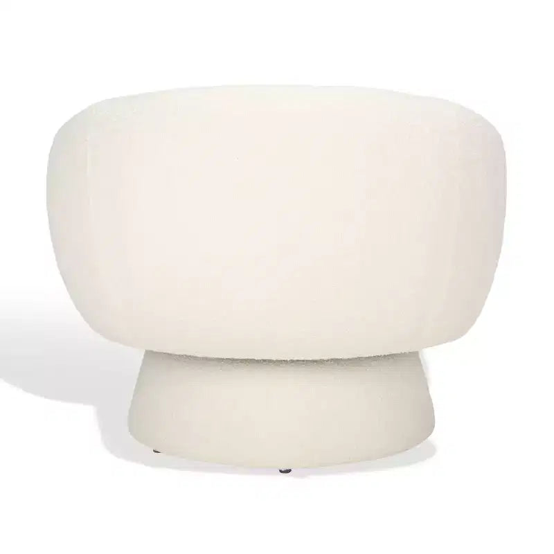 Fauteuil pivotant Petryna Boucle - SFV4822 - Ivoire - Safavieh Couture