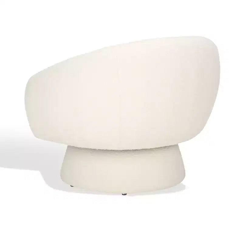 Fauteuil pivotant Petryna Boucle - SFV4822 - Ivoire - Safavieh Couture