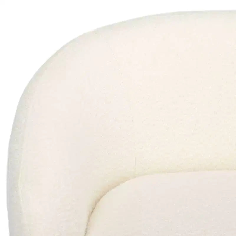 Fauteuil pivotant Petryna Boucle - SFV4822 - Ivoire - Safavieh Couture