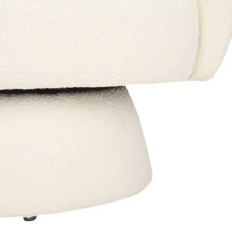 Fauteuil pivotant Petryna Boucle - SFV4822 - Ivoire - Safavieh Couture