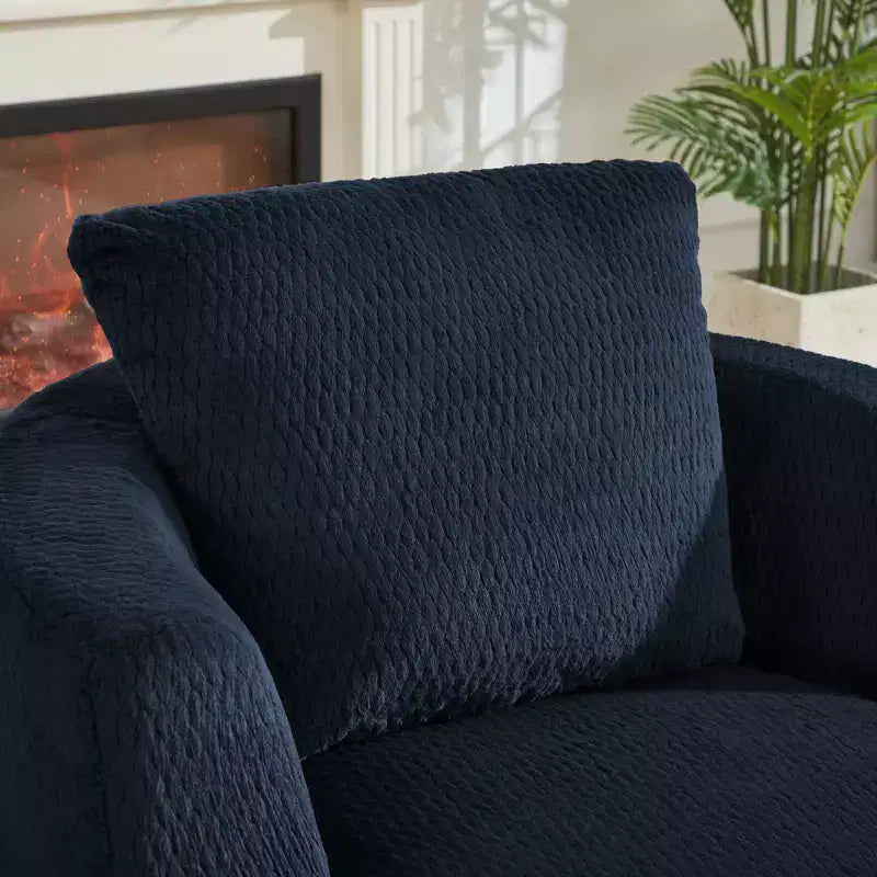 Zeus & Ruta Modern 360 Swivel Accent Chair for Living Room, Office & Apartment