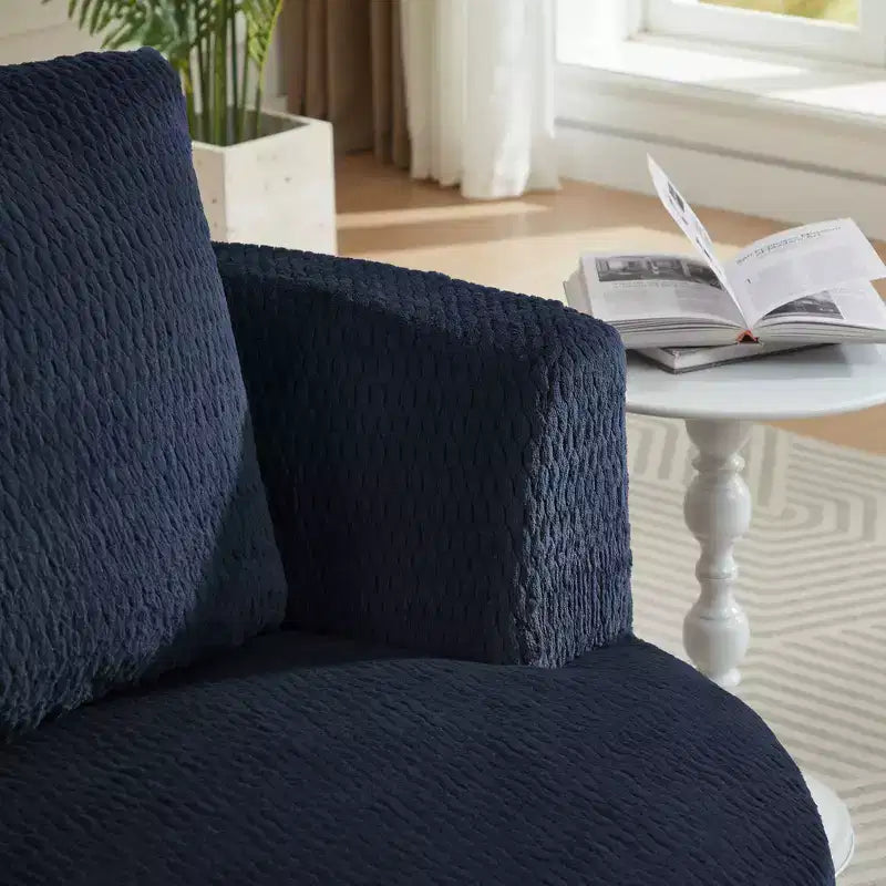 Zeus & Ruta Modern 360 Swivel Accent Chair for Living Room, Office & Apartment