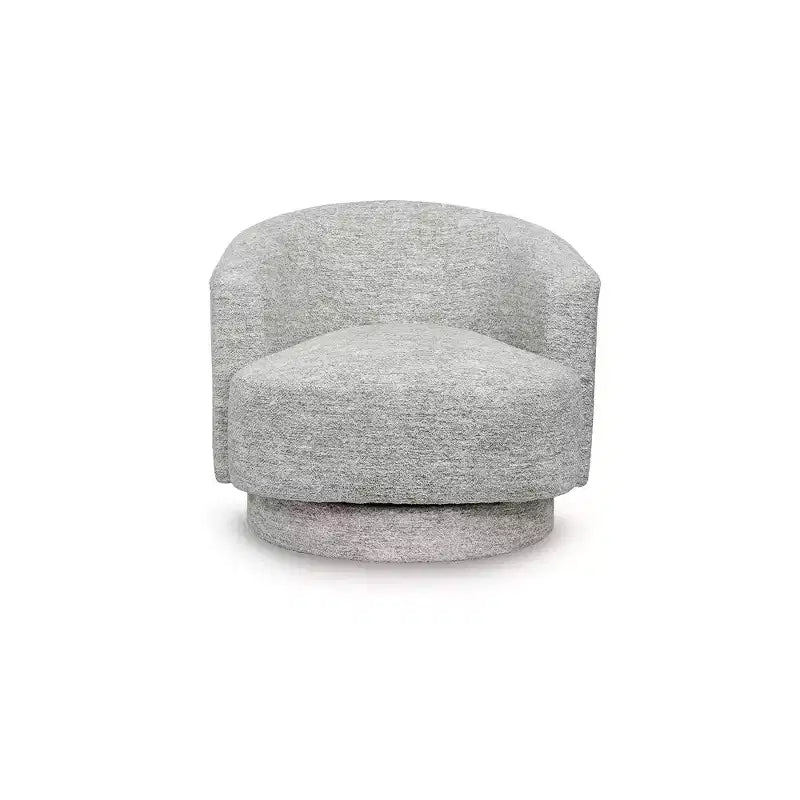 Signature Design by Ashley Wardsor 360-Degree Swivel Accent Chair in Stone Gray
