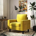 Kinsuite Single Sofa Chair - 33 Modern Accent Chairs with Arms & Cushionsm, Mustard