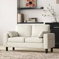 Kinsuite Loveseat Sofa Chair - 56 Modern Accent Chairs with Arm, Beige