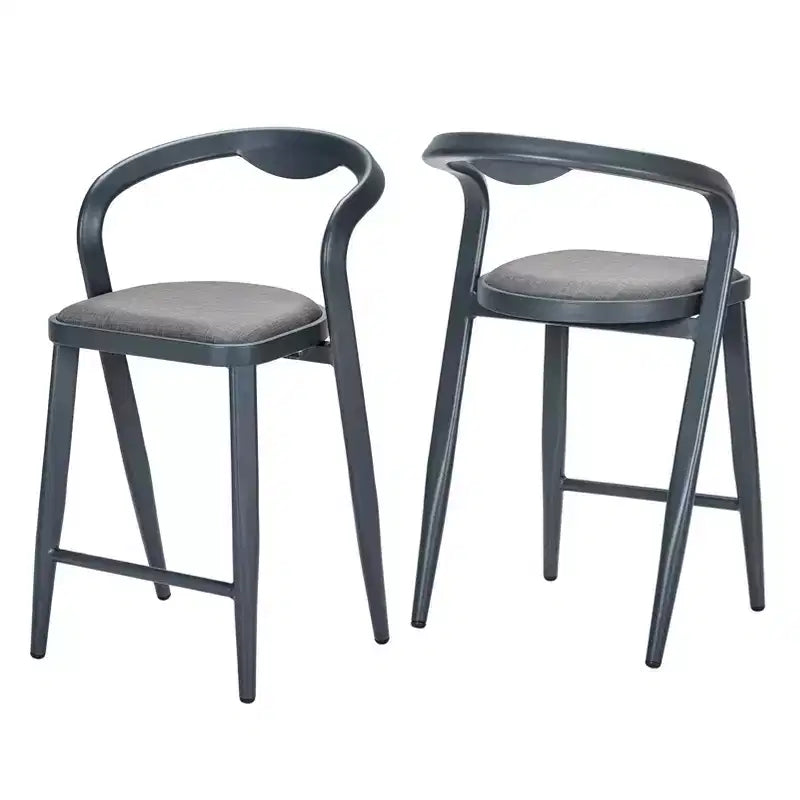 Bar Stools Set of 2, Swivel Counter Height Barstools with Back, Adjustable Modern Bar Chairs, Tall Armless Kitchen Island Stool