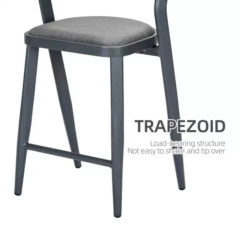 Lot de 2 tabourets de bar, tabourets de comptoir pivotants avec dossier, chaises de bar modernes réglables, hauts tabourets sans accoudoirs pour îlot de cuisine