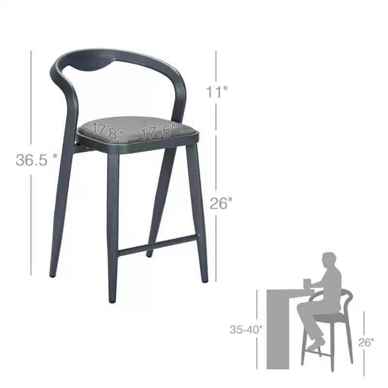 Lot de 2 tabourets de bar, tabourets de comptoir pivotants avec dossier, chaises de bar modernes réglables, hauts tabourets sans accoudoirs pour îlot de cuisine