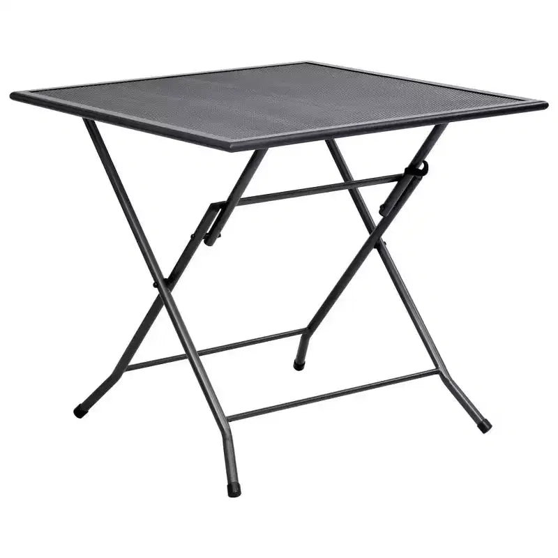vidaXL Ensemble de salle à manger d'extérieur table et chaises de jardin en maille acier anthracite