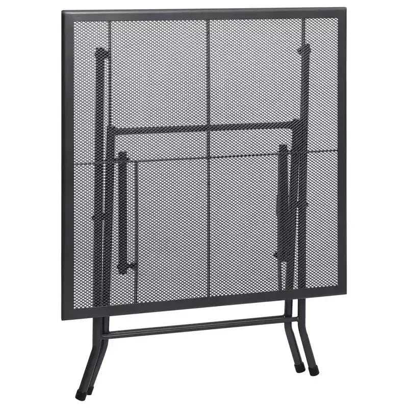 vidaXL Ensemble de salle à manger d'extérieur table et chaises de jardin en maille acier anthracite