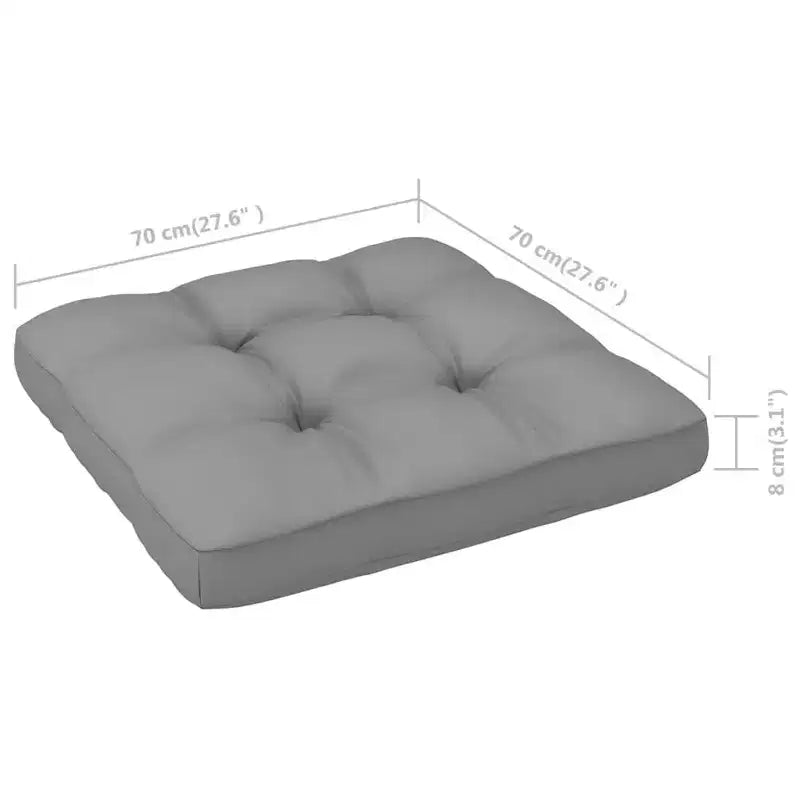 vidaXL Ensemble de jardin lounge bois naturel, gris